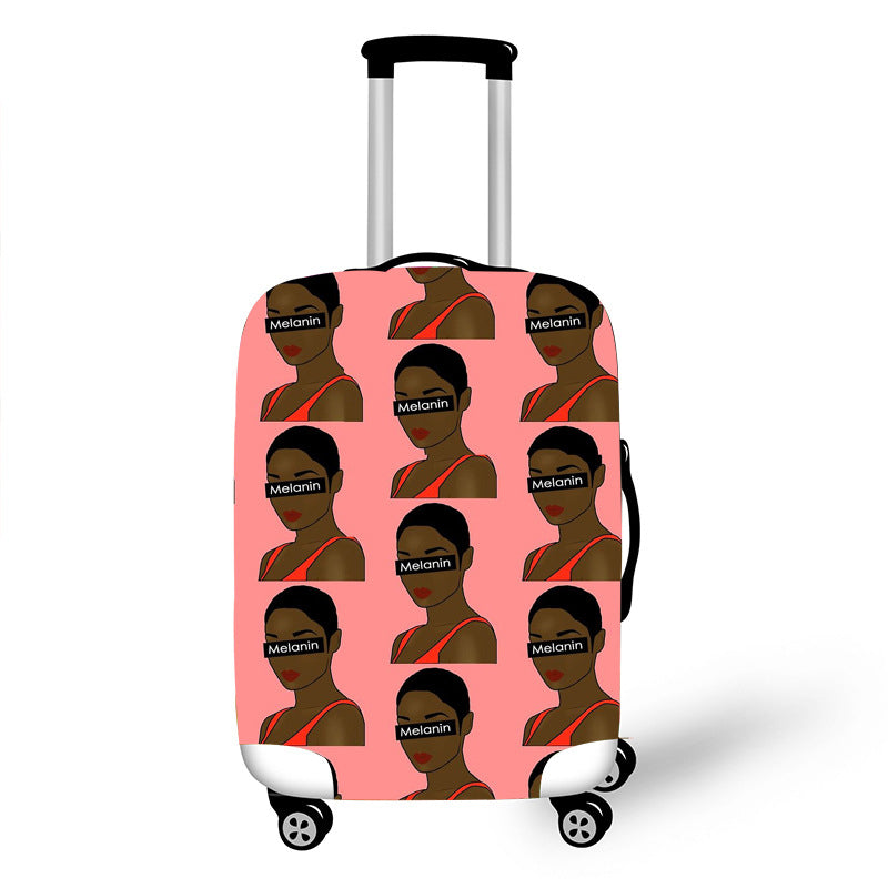 Nopersonality African Art Girl Travel Luggage bag